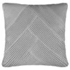 B&M Pleated Cushion - Silver -Home Accessories Shop 380360 silver pleated cushion1