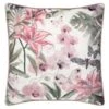 Embroidered Fleur Blush Cushion -Home Accessories Shop 380407 floral embroidered cushion