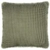 B&M Cotton Waffle Cushion - Green -Home Accessories Shop 380445 luna cotton waffle cushion green