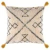 B&M Cleo Tribal Tufted Cushion With Tassels - Multi -Home Accessories Shop 380469 cleo tribal tufted cushion with tassels