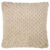 B&M Waffle Faux Fur Cushion - Natural -Home Accessories Shop 380491 waffle faux fur cushion natural