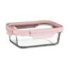 B&M Pink Glass Food Container - Medium -Home Accessories Shop 380660 glass food container pink medium 2