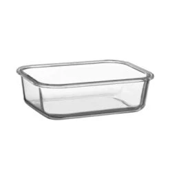 B&M Pink Glass Food Container - Medium -Home Accessories Shop 380660 glass food container pink medium