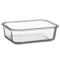 B&M Green Glass Food Container - Large -Home Accessories Shop 380662 glass food container green large