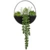 B&M Eden Life Round Trailing Plant -Home Accessories Shop 380727 black hanging trailing plant