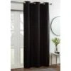 B&M Kent Woven Blackout Panel 54 X 86" - Black -Home Accessories Shop 380868 kent blackout woven panel black