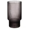B&M Urban Paradise Smokey Ribbed Glass Tumbler - Grey -Home Accessories Shop 380933 smoked grey ribbed tumbler