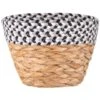 B&M Oia Small Two Tone Basket - Blue & White -Home Accessories Shop 381871 ola basket dark blue grey