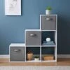 Lokken 1-2-3 Shelving Unit & Baskets - White -Home Accessories Shop 383073 lokken 1 2 3 cube white with 3 baskets