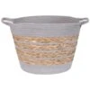 Striped Basket - Grey -Home Accessories Shop 383102 stripe basket grey