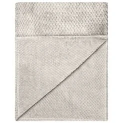B&M Waffle Throw - Silver -Home Accessories Shop 383149 home collection supersoft waffle throw