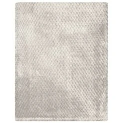 B&M Waffle Throw - Silver -Home Accessories Shop 383149 home collection supersoft waffle throw 3