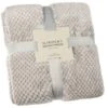 B&M Waffle Throw - Silver -Home Accessories Shop 383149 home collection supersoft waffle throw 4