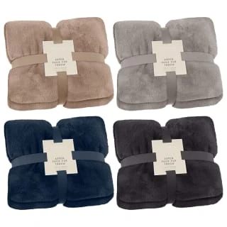 Heritage Collection Aspen Faux Fur Throw - Charcoal 7 Heritage Collection Aspen Faux Fur Throw - Charcoal - Image 5