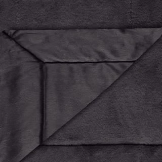 Heritage Collection Aspen Faux Fur Throw - Charcoal 5 Heritage Collection Aspen Faux Fur Throw - Charcoal - Image 3