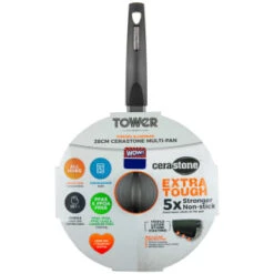 Tower Cerastone Multi-Pan 28cm -Home Accessories Shop 383608 28cm cerastone multi pan