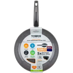 Tower Cerastone Frying Pan 32cm -Home Accessories Shop 383609 32cm cerastone frying pan