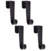 B&M Velvet Overdoor Hooks 4pk - Black -Home Accessories Shop 383665 4 velvet non slip over door hooks black 2