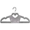 B&M Velvet Heart Shaped Hangers 8pk - Grey 1 B&M Velvet Heart Shaped Hangers 8pk - Grey -Home Accessories Shop 383671 8pk velvet shaped hangers hearts grey 2