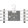 Metal Soft Grip Clip Hangers 4pk -Home Accessories Shop 383689 4pk metal soft grip trouser hangers 2