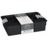 B&M Set Of Three Storage Baskets - Black -Home Accessories Shop 384207 3pk storage boxes black