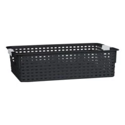 B&M Set Of Three Storage Baskets - Black -Home Accessories Shop 384207 3pk storage boxes black 4