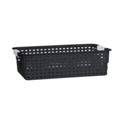 B&M Set Of Three Storage Baskets - Black -Home Accessories Shop 384207 3pk storage boxes black 5