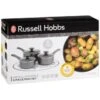 Russell Hobbs Russel Hobbs Metallic Marble Pan Set 3pc -Home Accessories Shop 384626 russel hobbs metalic marble 3 piece pan set