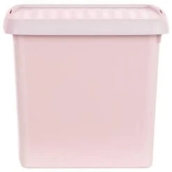 B&M Waffle Clip Box Storage Cube 14L - Dusty Pink -Home Accessories Shop 384965 dusky pink 14l waffle clip box cube