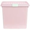 B&M Waffle Clip Box Storage Cube 14L - Dusty Pink -Home Accessories Shop 384965 dusky pink 14l waffle clip box cube.5