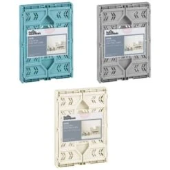 Midi Stacking Fold Flat Crate 30.6 X 20.5 X 12.6cm - Cream -Home Accessories Shop 384970 384974 384975 home essentials midi stacking fold flat crate main 2 2