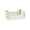 Mini Stacking Fold Flat Crate 22.2 X 15 X 8.7cm - Cream -Home Accessories Shop 384981 home essebtials mini stacking fold flat crate cream 2