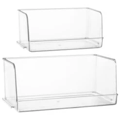 Clear Stacking Caddy - Medium -Home Accessories Shop 384998 385000 clear stacking caddy group
