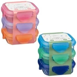 Simply Kids Clip Lock Tubs 3pk - Blue & Green -Home Accessories Shop 385227 385228 3pk simply kids clip lock tubs group