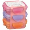 Simply Kids Clip Lock Tubs 3pk - Pink & Purple -Home Accessories Shop 385228 3pk simply kids clip lock tubs