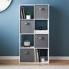 Lokken 8 Cube Shelving Unit With 4 Baskets -Home Accessories Shop 385647 lokken 8 cube shelving unit with 4 baskets