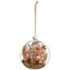 B&M Dried Flowers In Sphere -Home Accessories Shop 387574 dried flowers in glass sphere