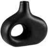 B&M Matte Black Vase -Home Accessories Shop 387605 huabao curved vase black