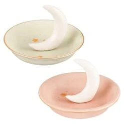 B&M Moon Trinket Dish - Green -Home Accessories Shop 387607 moon trinket dish main