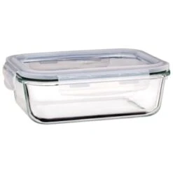 B&M Large Eco Glass Clip Lock Food Container -Home Accessories Shop 388506 large glass clip lock food container 2