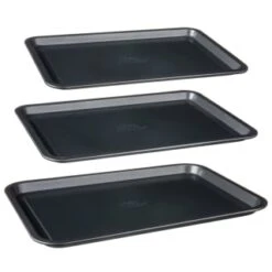Betty Crocker Non-Stick Baking Tray Set 3pc -Home Accessories Shop 388523 set of 3 non stick baking trays group 2