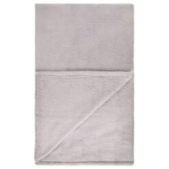 B&M Cosy At Home Silver Teddy Throw -Home Accessories Shop 388657 teddy throw silver 3