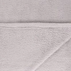 B&M Cosy At Home Silver Teddy Throw -Home Accessories Shop 388657 teddy throw silver 4