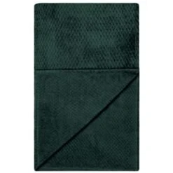 B&M Waffle Throw - Dark Green -Home Accessories Shop 388773 waffle throw dark green