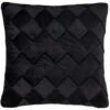 B&M Rubin Black Velvet Basket Weave Cushion -Home Accessories Shop 388798 black rubin velvet basket weave cushion