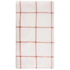 B&M Winston Check Sherpa Throw - White -Home Accessories Shop 388854 winston check throw with sherpa 2