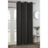 B&M Kent Woven Eyelet Blackout Panel 54 X 86" - Charcoal -Home Accessories Shop 388869 kent blackout woven panel charcoal