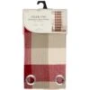 B&M Highland Woven Check Panel 54 X 86" - Red -Home Accessories Shop 388872 highland red check panel