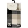 B&M Highland Woven Check Panel 54 X 86" - Mono -Home Accessories Shop 388873 highland mono check woven panel