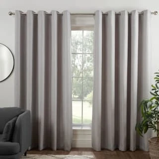 B&M Colorado Hopsack Fully Lined Silver Eyelet Curtains 46 X 72" 3 B&M Colorado Hopsack Fully Lined Silver Eyelet Curtains 46 X 72"